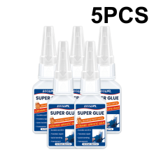 (Tc-C-20Ml-5Pc)Loolifl, pegamento instantáneo, ácido cianoacrílico, apto para cerámica, vidrio, manu