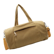 Soft Corduroy Gym Bag for Duffle Mats and Gear Purpose-Yellow