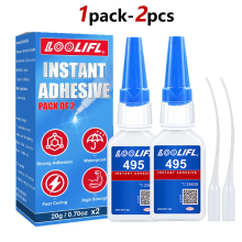 (L495-20ml-1caja)502 NUEVO SUPERPEGAMENTO401 Adhesivo instantáneo 495 Adhesivo de cianoacrilato Adhe