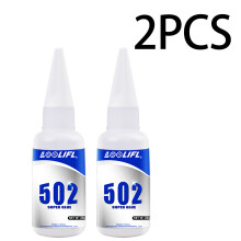 (502-k-20g-2pcs)LOOLIFL1-3pcs 502 Super Glue Adhesivo de cianoacrilato de secado rápido instantáneo