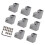 Square Pipe Fixed Joint Storage Rack Connector 3 Way Pipe-elbow 1