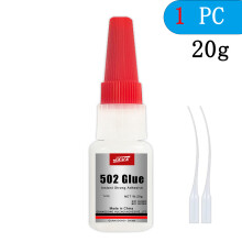 (YB-502-20ml-1PC) Pegamento instantáneo 502 - Adhesivo de alta resistencia y secado rápido, paquete