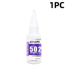 (C502-1Pc-20Ml) Pegamento 502 - Adhesivo impermeable de secado rápido, apto para madera, plástico, c