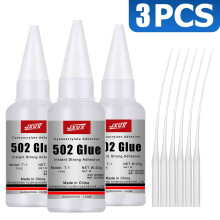 (20 g (0,7 oz) - 3 unidades) Peso neto 20 g 502 Super Glue Adhesivo de cianoacrilato de secado rápid