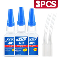 (3 piezas) JXVX 20 ml 401 Pegamento instantáneo fuerte Superpegamento universal Pegamento instantáne