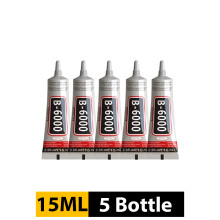 (5 botellas de 15 ml) 15/25/50/110 ml B6000 Super Glue Adhesivo para pantallas táctiles de teléfonos