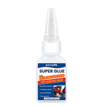 (WJD-20g-1pc) LOOLIFL Adhesivo fuerte de cianoacrilato de 20 g - Secado rápido, alta adherencia, par