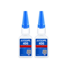 (llao-406-20ml-2pc) Pegamento para automóviles 406 súper resistente, curado en 3 segundos, impermeab
