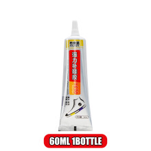 (B 60ML 1Botella) 1/3/10 piezas Adhesivo transparente de bajo olor para reparación de calzado, 60 ml