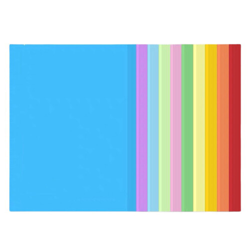 Multicolor A4 Copy Paper 10 Colors 100 Sheets