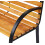 Wooden garden bench, park bench, two-seater 2