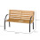 Wooden garden bench, park bench, two-seater 4