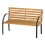 Wooden garden bench, park bench, two-seater 1