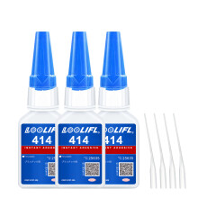 (414-20g-3pcs)LOOLIFL414-380 Juego de adhesivos multiusos de 20 g - Ideal para plástico, metal, cauc