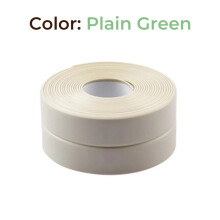 (verde, 3,2 m) Cintas de sellado para ducha, lavabo y bañera, tiras adhesivas de PVC, pegatinas impe
