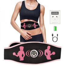 Abdominal Trainer Vibration Slimming Belt EMS Muscle Stimulator Toning Belts Abdomen Arm Leg Waist Workout Home Fitness Equim BOI