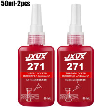 (50g-2PCs)10pcs 271 (rojo) Fijador de roscas Agente fijador de roscas de alta resistencia Sellador 5