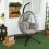 Single Rattan Hanging Egg Chair, with Seat Cushion 4