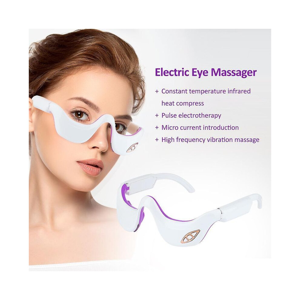 Dark Ems Micro Current Pulse Eye Massager Heating Therapy Eye Beauty Device Relieves Eye Fatigue Fades Circle Anti Wrinkle Pgm