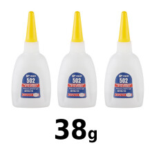 (38 g (3 botellas)) Pegamento de alta resistencia, adhesivo instantáneo fuerte, secado rápido, multi