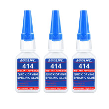(x414-20ml-3pc)414 Nuevo pegamento para zapatos, secado rápido, insípido, reparación sin costuras, f