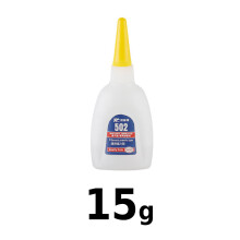 (15 g (1 botella)) Pegamento de alta resistencia, adhesivo instantáneo fuerte, secado rápido, multiu
