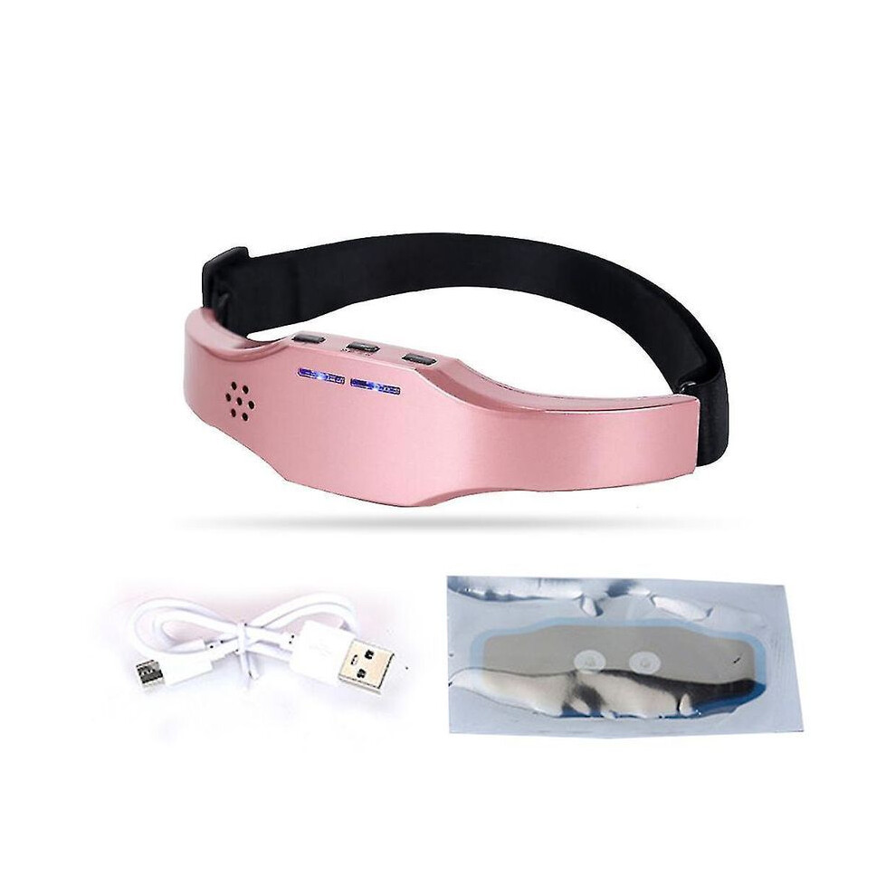 Gold Electric Headache And Migraine Relief Head Massager Migraine Insomnia Release Usb Rechargeable Therapy Machine Xhv