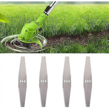 4pcs Metal Blade Cordless String Trimmer Electric Weed Eater For Garden And Yard 8” NEK