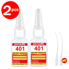 (B401-20g-2PC) Pegamento para zapatos - profesional, transparente, impermeable y de secado rápido, a
