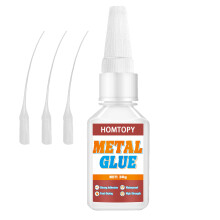 (Pegamento para metales, 1 botella) Pegamento para metales de secado instantáneo, adhesivo impermeab
