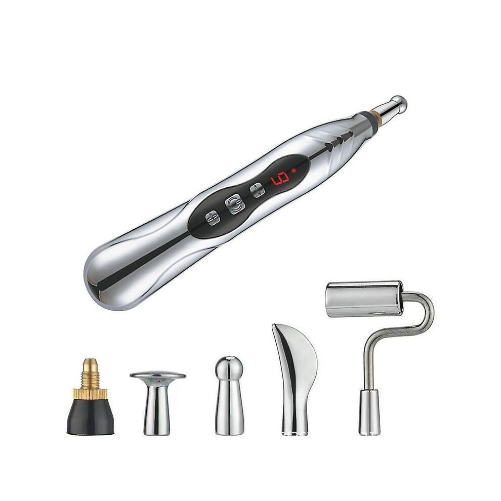 Portable Rechargeable Acupuncture Pen Meridian Massage Head Energy Pain Therapy Relief Gifts EDL
