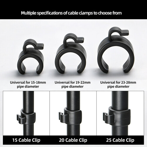 Supports de câbles 5 pièces pour le montage de câbles de- 20 mm 1