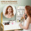 Homcom Tocador de Maquillaje Blanco 80 x 41.7 x 130 cm 5