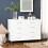 Homcom Cómoda con Cajone Blanco 112 x 38.2 x 81 cm 2