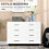Homcom Cómoda con Cajone Blanco 112 x 38.2 x 81 cm 4