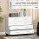 Homcom Cómoda con Cajone Blanco 112 x 38.2 x 81 cm 5