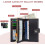 Women's Leather Trifold Wallet with RFID Blocking and Pen 2