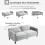 Homcom Sofá Cama Gris 189 x 80.5 x 78.5 cm 5