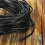 Ægte sort lædersnor 1,0 mm  10 m 2