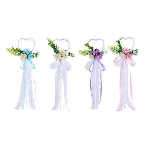 Baguette de fleurs en soie élégante pour mariage,-Violet 1