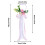 Baguette de fleurs en soie élégante pour mariage,-Violet 4