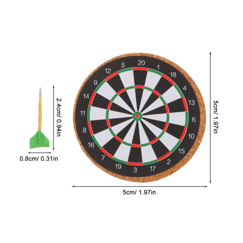 Mini jeu de fléchettes avec fléchettes à pointe en acier 1