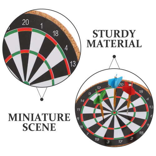 Mini dartskivesæt med stålspids 2