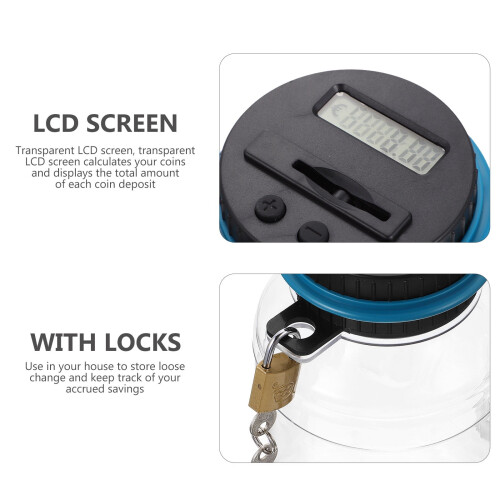 Cofrinho eletrônico com visor LCD 2