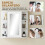 Homcom Armario de Espejo Blanco 66 x 17 x 63 cm 5