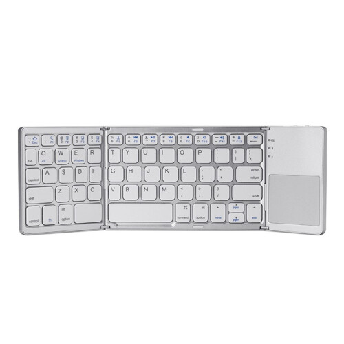 Foldable Bluetooth Keyboard with Touchpad for Android iOS 1