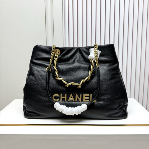 Chanel Puffer Tote Logo Chain Bag 1
