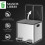 Homcom Cubo de Basura Gris 41.7 x 36.6 x 56.7 cm 4