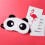 Χαριτωμένη μάσκα ματιών Panda, αναπνεύσιμο βελούδινο υλικό με σατέν επένδυση, άνετο 4