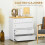 Homcom Cómoda con Cajone Blanco 70 x 37 x 75 cm 5